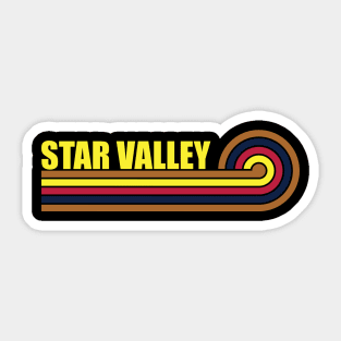 Star Valley Arizona horizontal sunset 2 Sticker